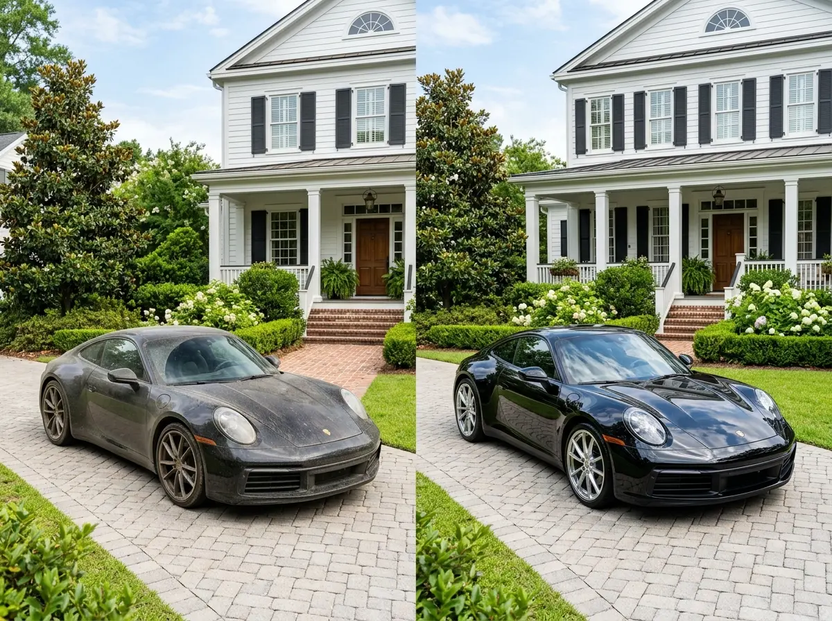 Completed roofing project